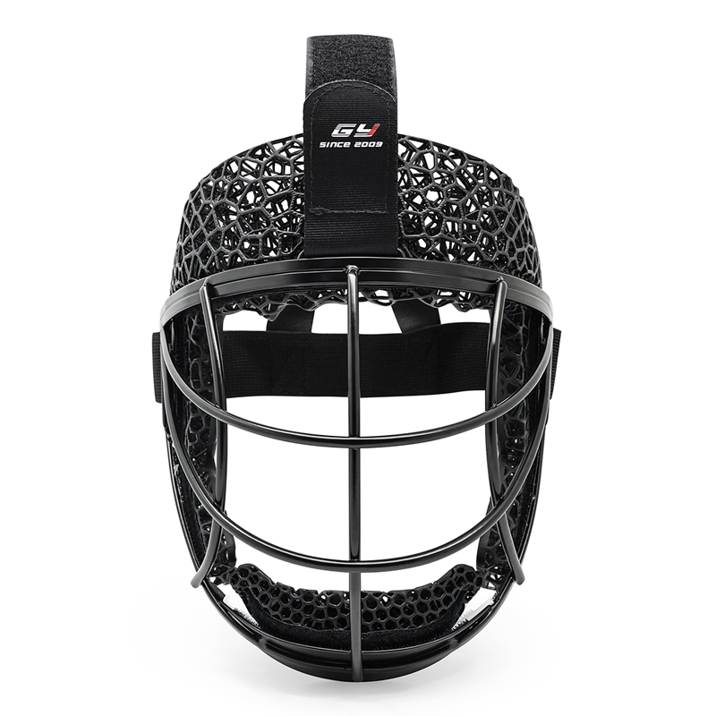 Anpassad 3D -tryckt skummetallfälthockey defensiv hörnmask