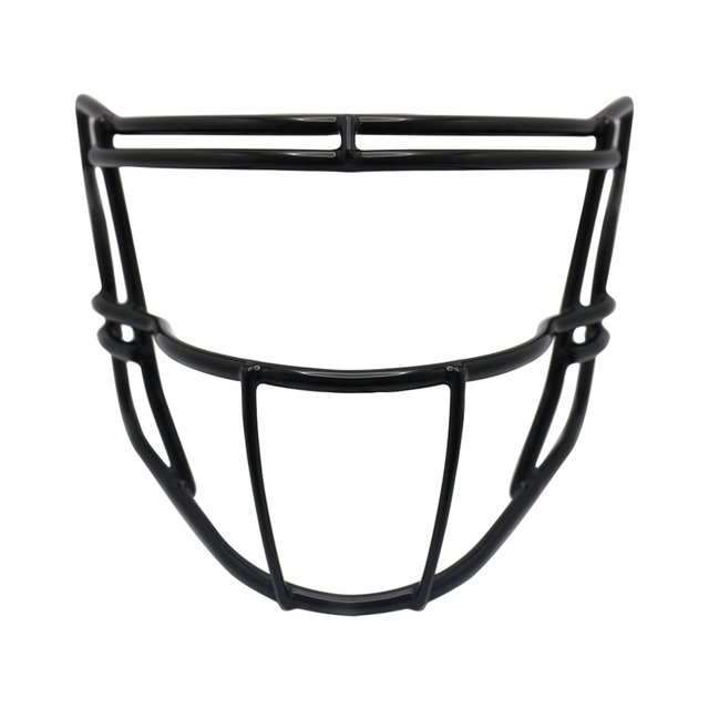 Svart Iron American Football-hjälm Ansiktsmask