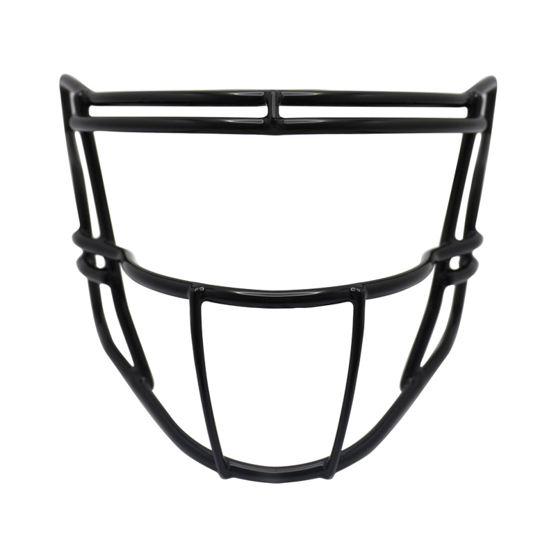 Svart Iron American Football-hjälm Ansiktsmask