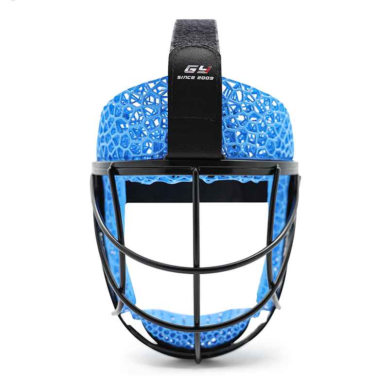 Anpassad 3D -tryckt skummetallfälthockey defensiv hörnmask