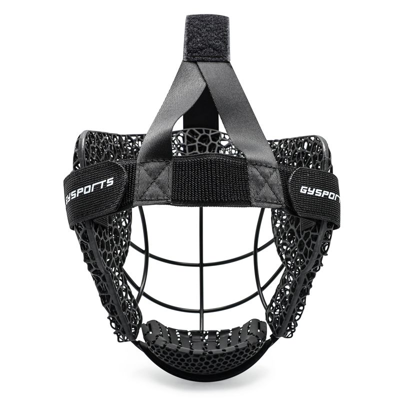 Anpassad 3D -tryckt skummetallfälthockey defensiv hörnmask