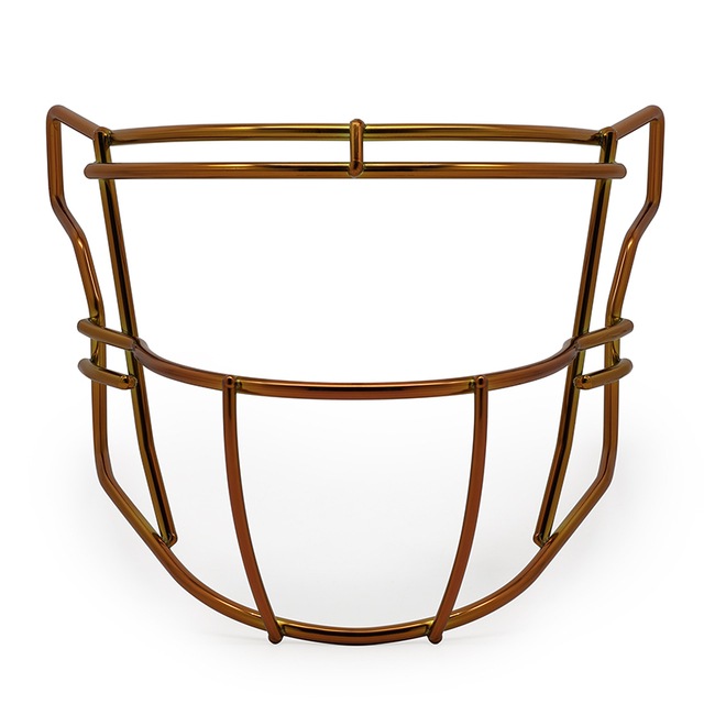 Premium Heavy-Duty Chrome Orange American Football Ansiktsmask