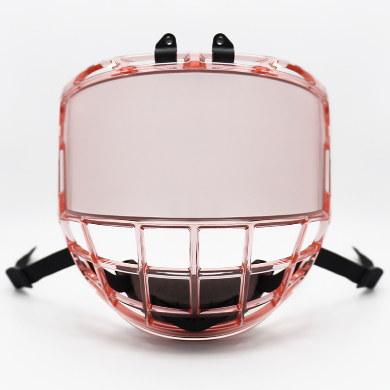 Ishockeyspelare b&auml;r skyddshj&auml;lm med bur