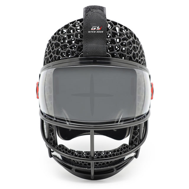 3D-tryckt fälthockey-straffhörnmask med visir