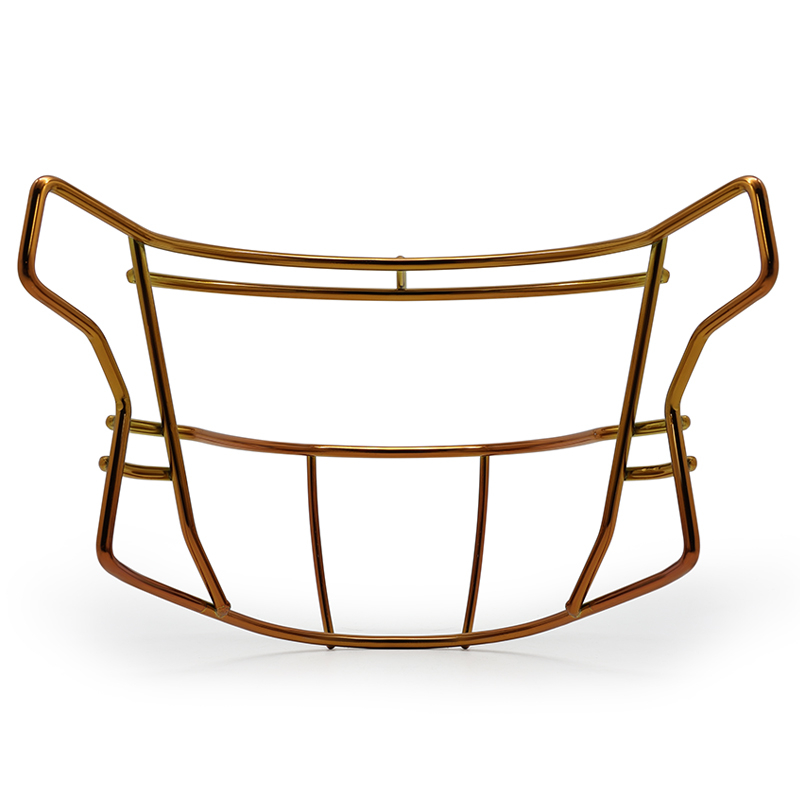 Premium Heavy-Duty Chrome Orange American Football Ansiktsmask