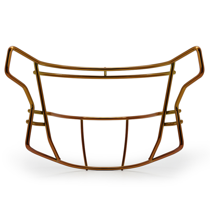 Premium Heavy-Duty Chrome Orange American Football Ansiktsmask